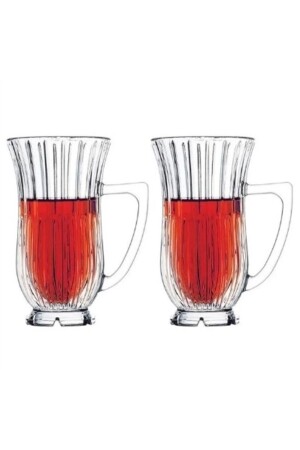 68001 Glamor Sobre Glass with Handle 155cc - 2 Pieces - Paşabahçe