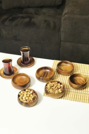 6'lı Akasya Kase Çerezlik Seti Cerezlık CEREZLIK - Genel Markalar