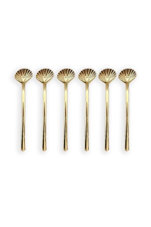 6'lı Gold Midye Çay Kaşığı YAZZGMK - Yazz Atelier