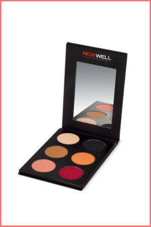 6'lı Göz Far Paleti - Eyeshadow Palette Kızıl Tonlar 8680923319513 - New Well