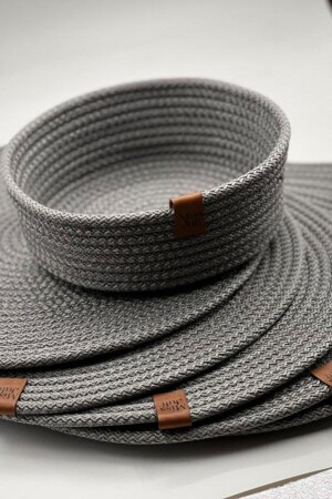 MNZ-6- Piece Wicker Plate Placemat Plate Coaster 31 سم + 1 سلة خبز 18 سم - Miss Juli