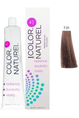 7. 31 Paint Golden Ashy Auburn 100 ml ZO1010018778 - Color Naturel