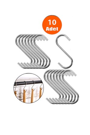 - 7-5 Cm- Kitchen Hook- S Hook- Metal Hook- Macrame Hook- 10 Pieces - Etsylight