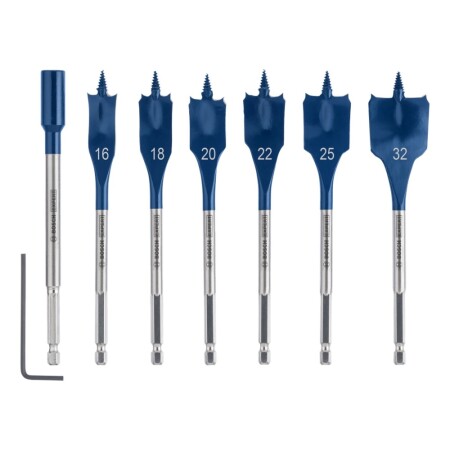 7-piece feather wood drill bit set BOSCH Expert - Bosch Accessories