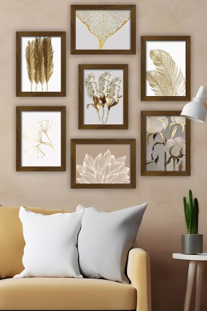 7 Piece Frame Look MDF Table Set - Artavessa Gift&Home