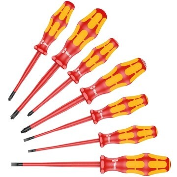 7-piece screwdriver set for electricians WERA 160 iSS/7 - Wera
