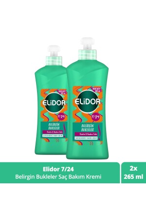 7/24 Styling-Haarpflegecreme, definierte Locken, Elastin und Mandelmilch 265 ml - Elidor