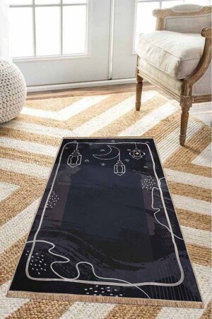 70 x 120 cm Süet Taban Seccade - Night - Pilloveland