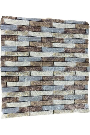 70 x 38 cm (0–26 m²), selbstklebende Tapete mit Steinmuster in Burgunderrot, Grau, für Büro, Geschäft, Nw139 - Renkli Duvarlar