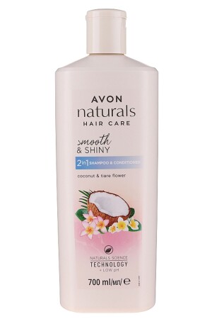 (منز) الطبيعي (النعناع وزهور (تيار) الشامبو والمرطبات المكيفة 700 مليل - Avon