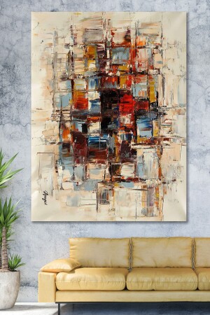 70x100 Colors Surreal Artistic Canvas Painting HDKV081398w - Hediyeler Kapında