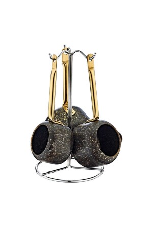 7220 Gold Drop on Black Coffee Pot Set - Oms