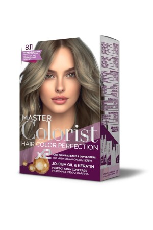 8. 11 Intense Ashy Light Auburn Set Dye - Master Colorist