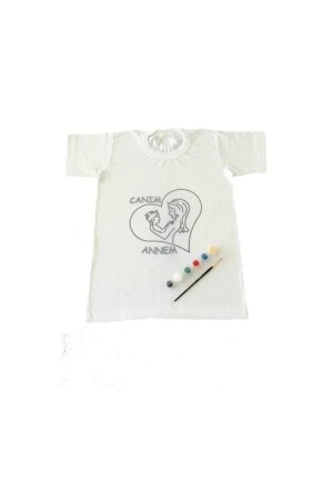 8-9 Years Old T-Shirt Painting Set + Fabric Painting + My Dear Mother Child Patterned 0jat0193-3 - Joy and Toys