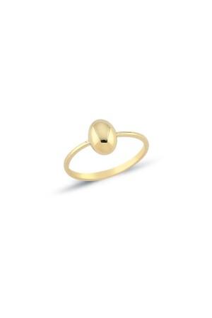8 Ayar Altın Oval Kadın Yüzüğü - Oroline Jewelry