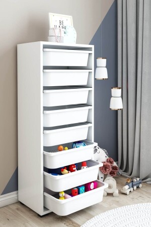8 Baskets Multi-Purpose Cabinet, Kitchen Cabinet, Children's Toy Cabinet, Toy Organizer AROD1 - Armarks