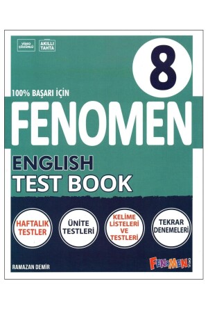 ظاهرة الدرجة 8 LGS English Test Book - Fenomen Yayıncılık