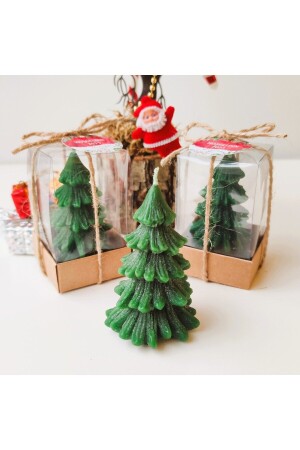 8 Li Çam Ağacı Mum, Yeni Yıl, Yılbaşı, Noel ÇAMAĞACI008 - Hediyelik Mumlar Design By Ece