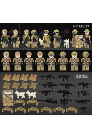 8 Lite Lego Compatible Swat Soldier Figures Same as the Image. fggg66 - marimari