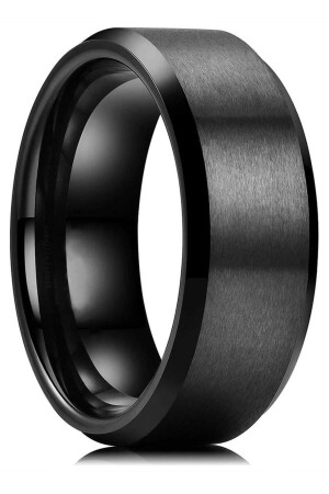 8 Mm Köşeli Düz Model Unisex Kadın Erkek Çelik Alyans Yüzük Cl31 - Takı Dükkanı