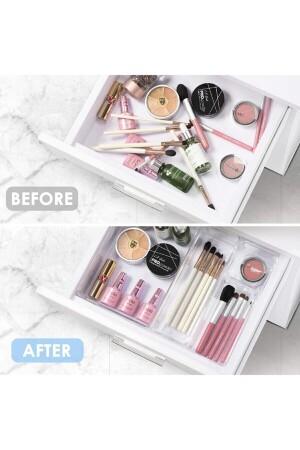 8 Piece Clear Acrylic Drawer, Desk, Cabinet, Makeup Organizer tyt-009 - BOZHOUSE
