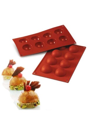 8 Piece Hemisphere Silicone Mold 6868659843933 - Coşan Pastacılık