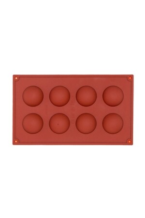 8 Piece Hemisphere Silicone Mouse Cake Mold JX032 - PASTRY PLANET