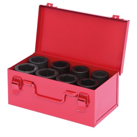 8-piece hexagonal impact socket set KS TOLLS 24-38mm 1