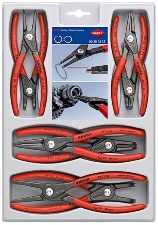 8-piece pliers set for locking rings KNIPEX 002004SB - Knipex
