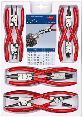8-piece pliers set for locking rings KNIPEX 002004V01 - Knipex