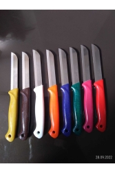 8 Piece Serrated German Kitchen Knife Set Fruit Vegetable Cutting Knife Set (multi Color) Russet SOL10 - Solingen Vanadium