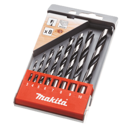 8-piece wood drill bit set MAKITA D-57227 - Makita Accessories