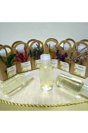 80° Lemon Cologne Versprechen Verlobung Henna Hochzeitsbonbons in Blumenkästen (30 Stück) Murat Ornament Floral Cologne 30 Stück - Murat Süs