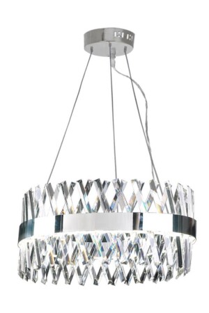 8010-60 Chrom 60 cm LED-Kristall-Kronleuchter 8010-60 KR - Eray Aydınlatma