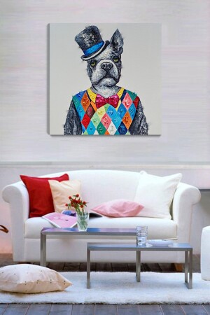 منز-بوكسر كلب اللوحة 80x80 سم BXERDOG0128 - ColorVision
