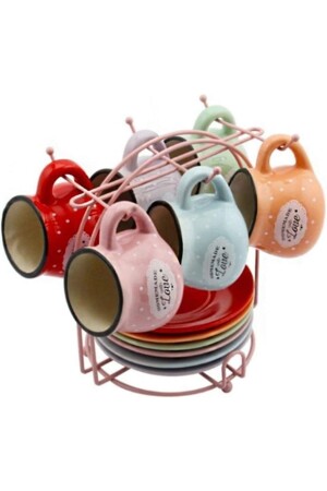 81007 Set of 6 Cups with Stand - Perotti