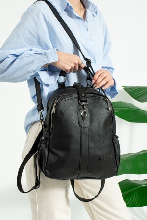 كيس ظهر ومحفظة من نوع 9 فصول من نوع أسود من نوع MNZ-النساء TM1019-5 - Just Polo