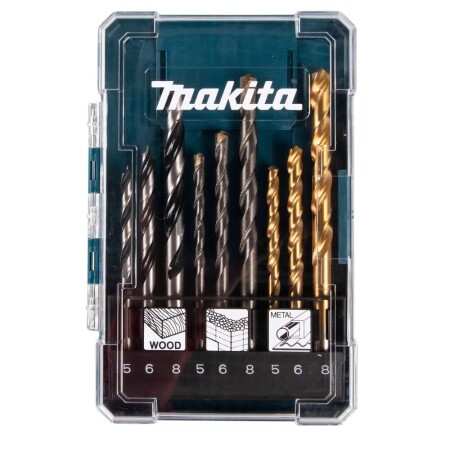 9-piece drill set MAKITA D-71962 - Makita Accessories