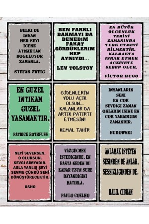 9 Piece Mixed Text Set - Hbb Special Series - Hediyeniburadabul