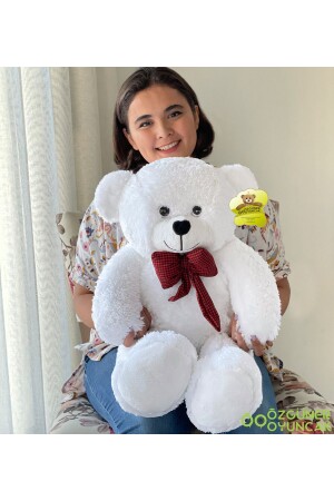 90 Cm Bow Tie Teddy Bear (100% Local) 90cm005 - NİLOŞUM