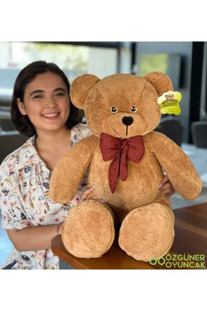 90 Cm Bow Tie Teddy Bear (100% Local) 90cm005 - NİLOŞUM