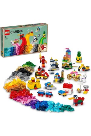 ® 90 Jahre klassisches Spielen 11021 – Kreatives Spielzeug-Bauset für Kinder ab 5 Jahren (1100 Teile) - LEGO