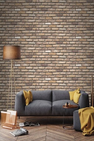 9030 Tapete mit Stein- und Ziegelmuster, 5–33 m² - Exclusive