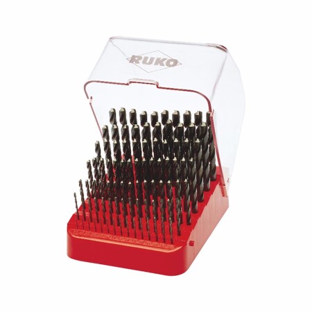 91-teiliges Metall-Spiralbohrer-Set RUKO HSS 1-10 mm - Ruko