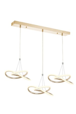 9192-3 Row Gold Powerled Chandelier 9192-3S SR - Eray Aydınlatma