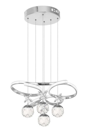 9225-40 KR 4 ​​Ball Chrome LED Chandelier - Eray Aydınlatma