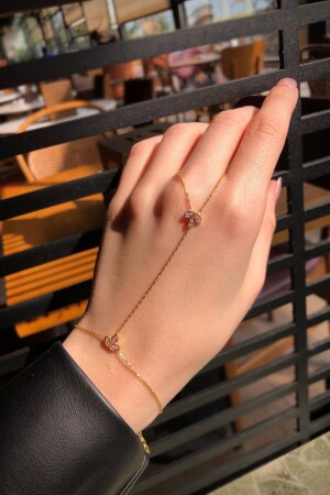 925 Carat Gold Plated 3 Leaf Silver Shahmaran - Sunshine