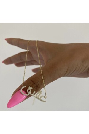 925 Silver Arabic Love Written Necklace VSA13 - vi store vi jewelry
