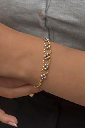 925 Sterling Dorica Ball Ring Design Silver Bracelet - Nereze