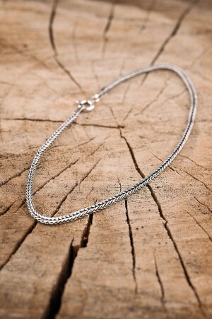 925 Sterling Silber Fuchsschwanz-Modell Unisex-Armband - Encili Silver